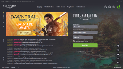 Final Fantasy XIV Launcher